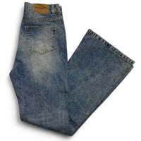 Balenciaga Unisex Blue Flared Baggy Jeans (2XS)