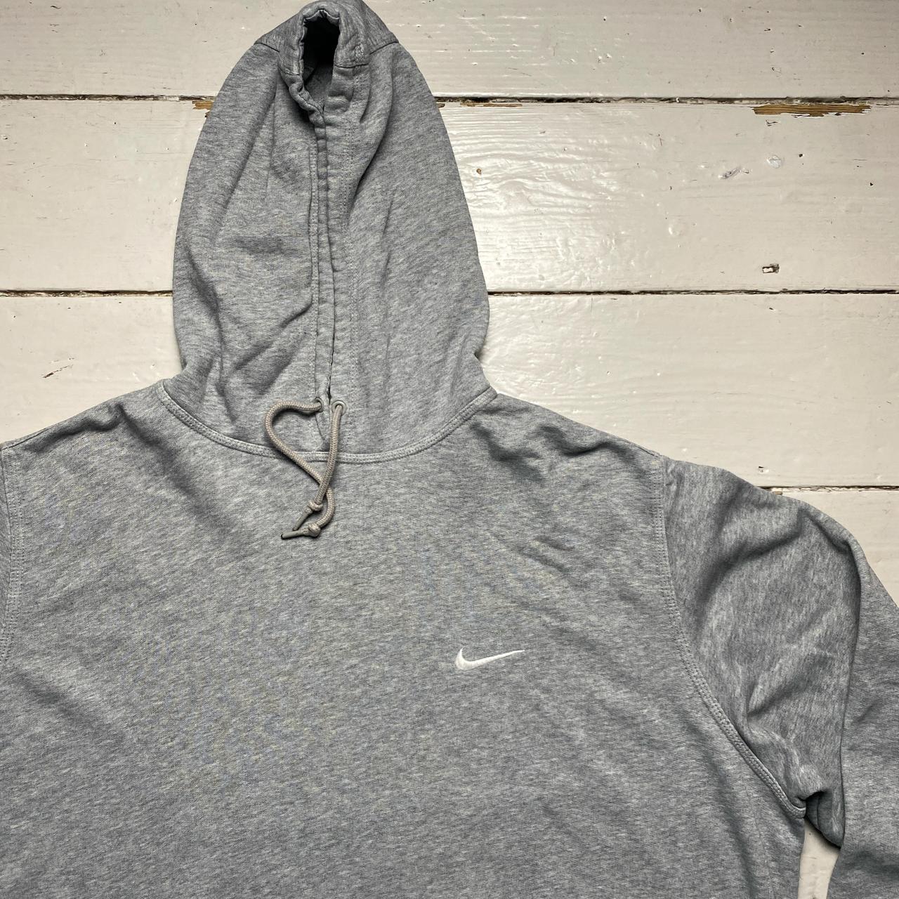 Nike Swoosh Grey and White Hoodie