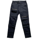 Daily Paper Black and White Velcro Cargo Combat Trousers (L)