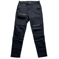 Daily Paper Black and White Velcro Cargo Combat Trousers (L)