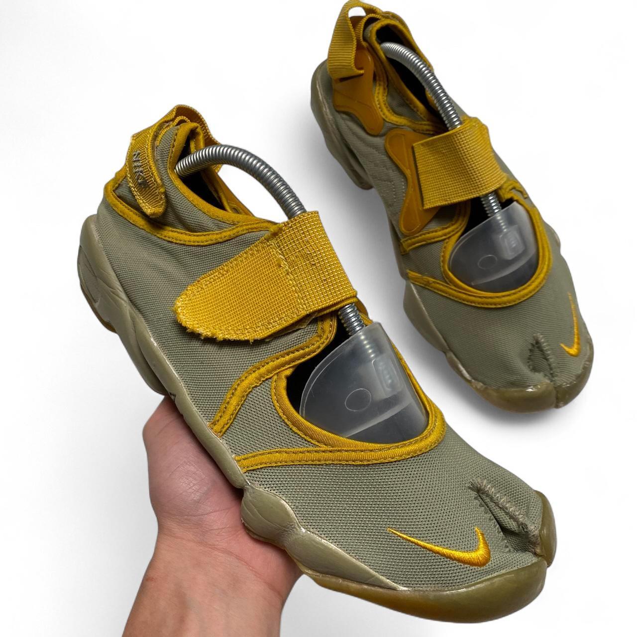 Nike Air Rift Khaki and Yellow 2001 y2k Trainers (UK 9)