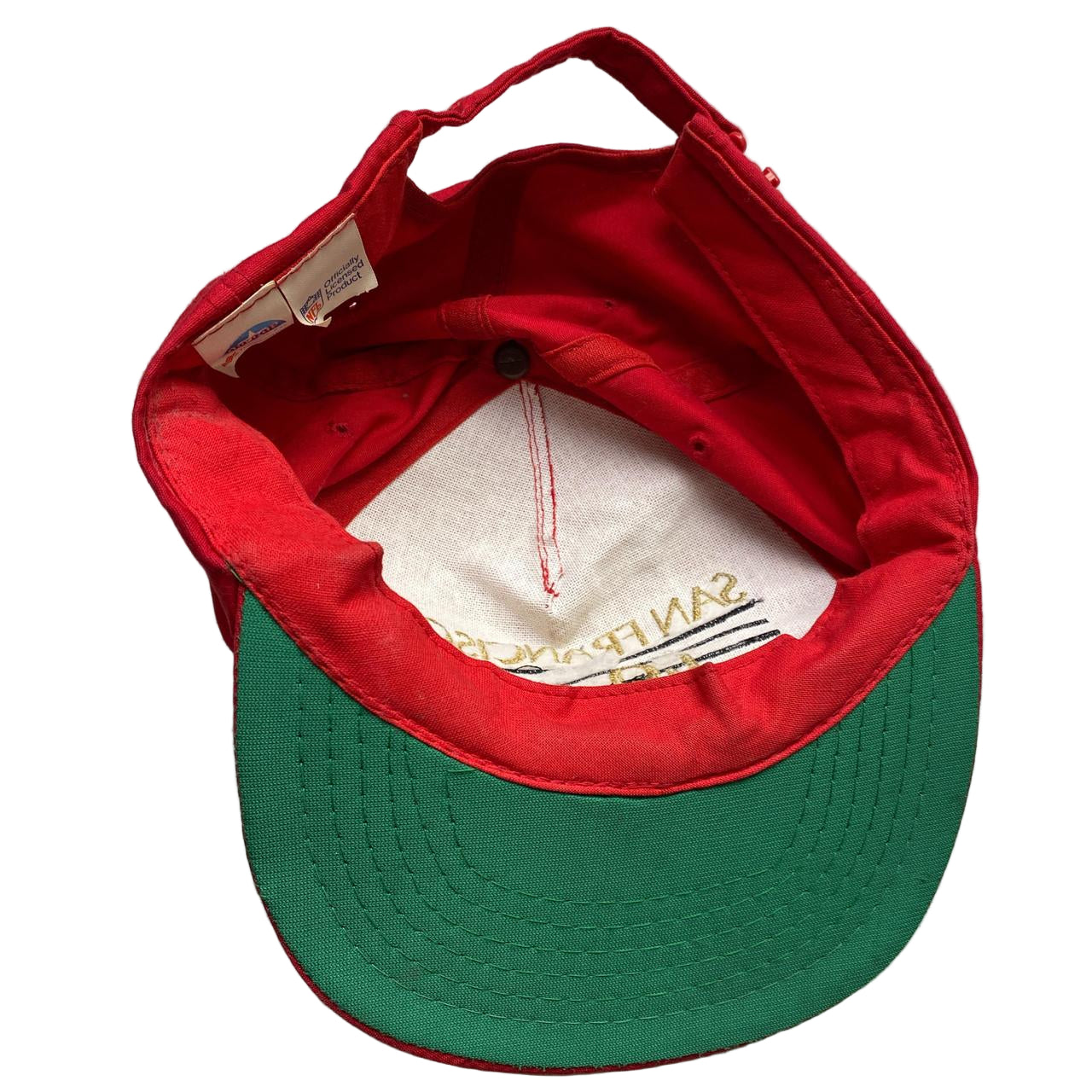 San Fransisco 49ers NFL Vintage 90’s Snapback Green Brim Cap