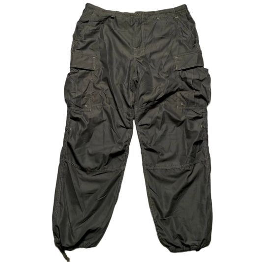 GAP Vintage Khaki Green Baggy Lightweight Snopant Nylon Cargo Trousers (L)