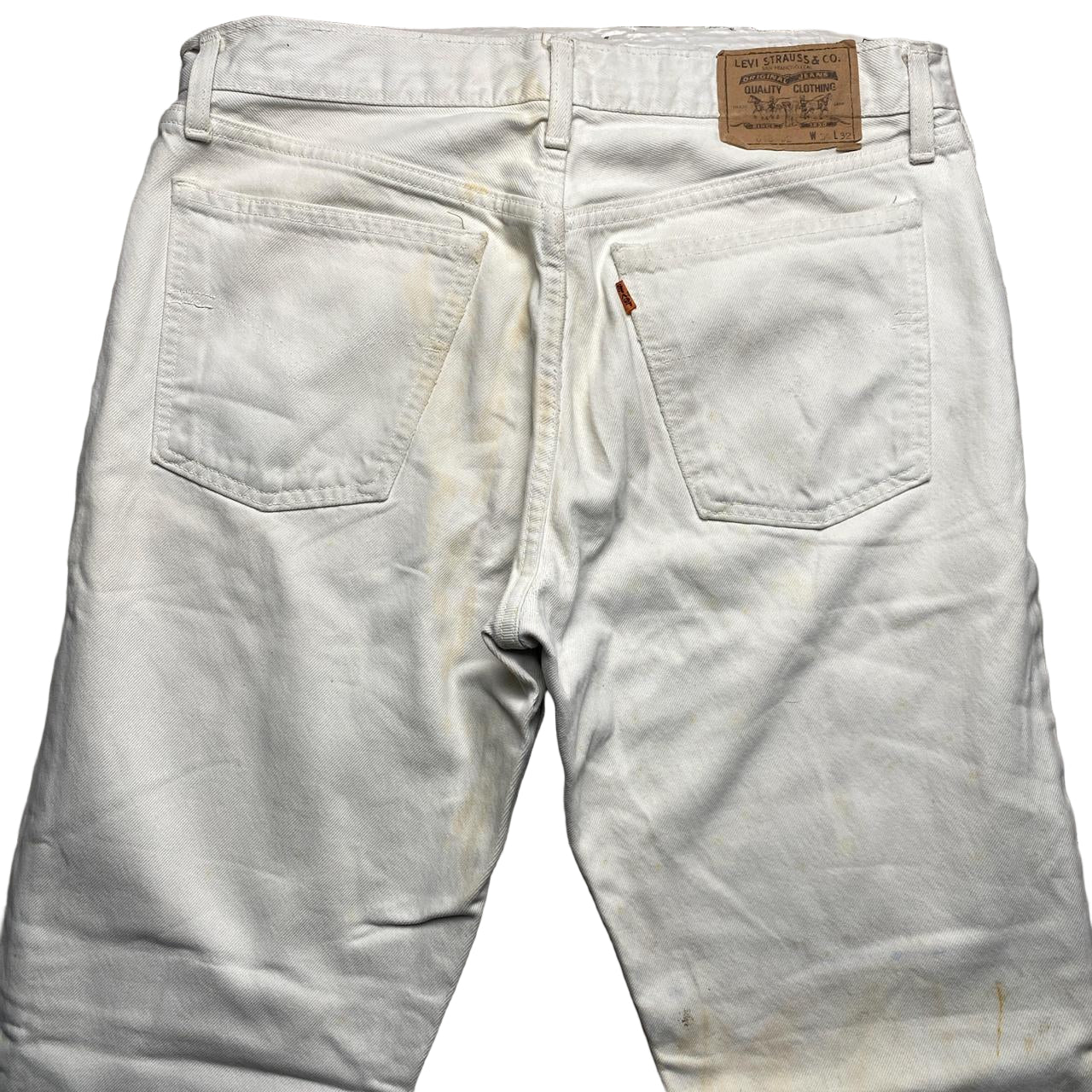 Levis 618 02 Vintage White Jeans (34W)