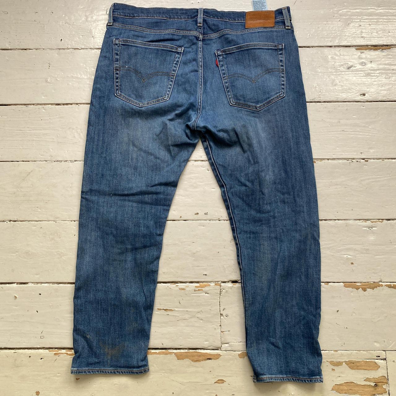 Levis 502 Blue Distressed Jeans