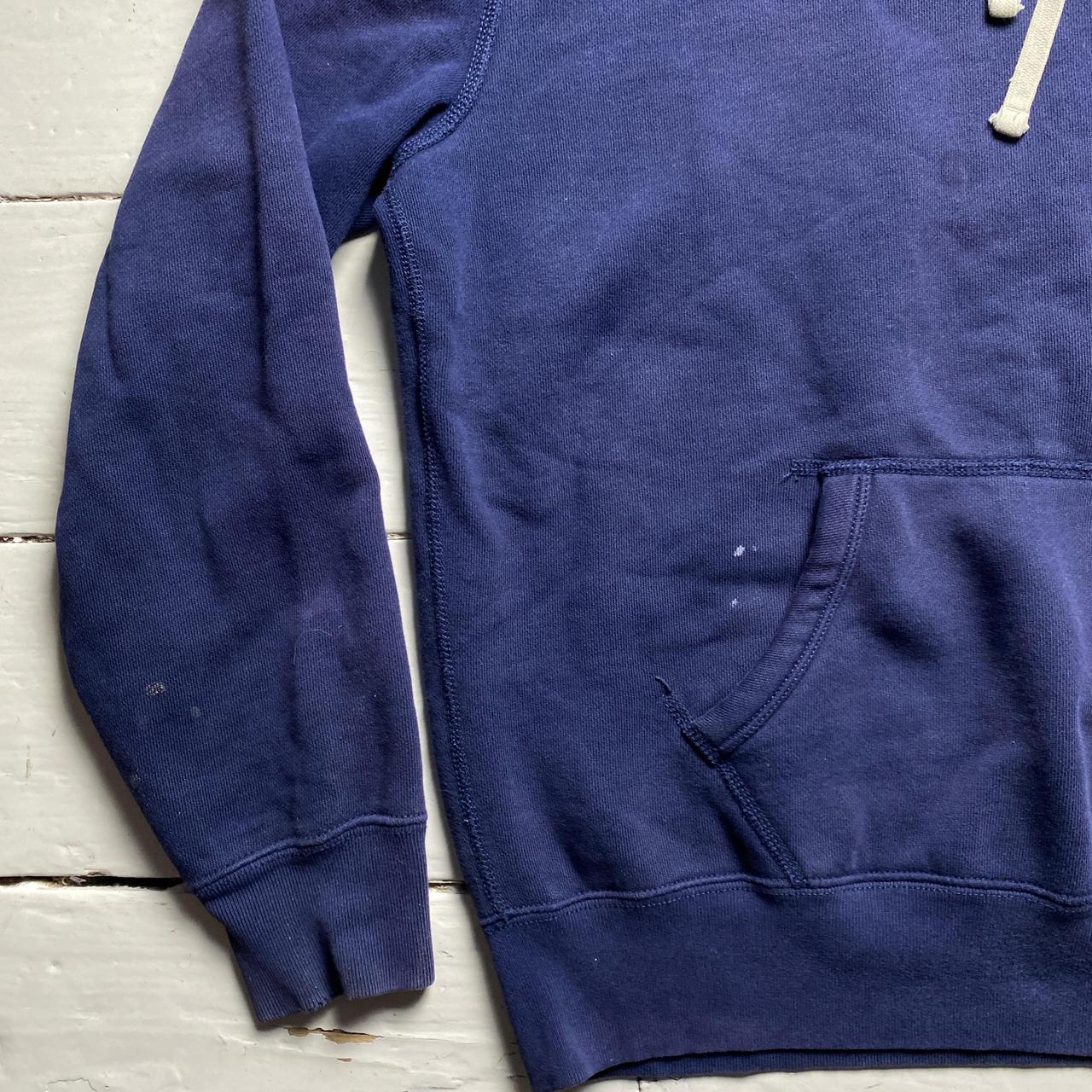 Polo Ralph Lauren Navy and Yellow Pony Pullover Hoodie