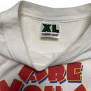 Charlotte Hornets Bud Light Vintage 90’s Single Stitch White T Shirt (XL)