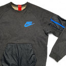 Nike Air Grey Blue and Black Crewneck Jumper (M)