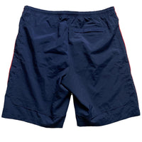 Nike Vintage y2k Navy Red and White Swoosh Shell Trackpant Shorts (XL)