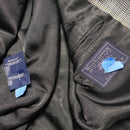 Burberry Vintage Grey Checked Suit Jacket (XL)