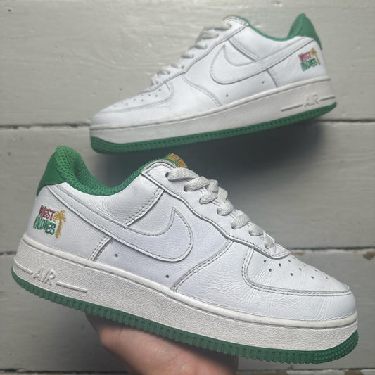 Nike Air Force 1 West Indies White and Green