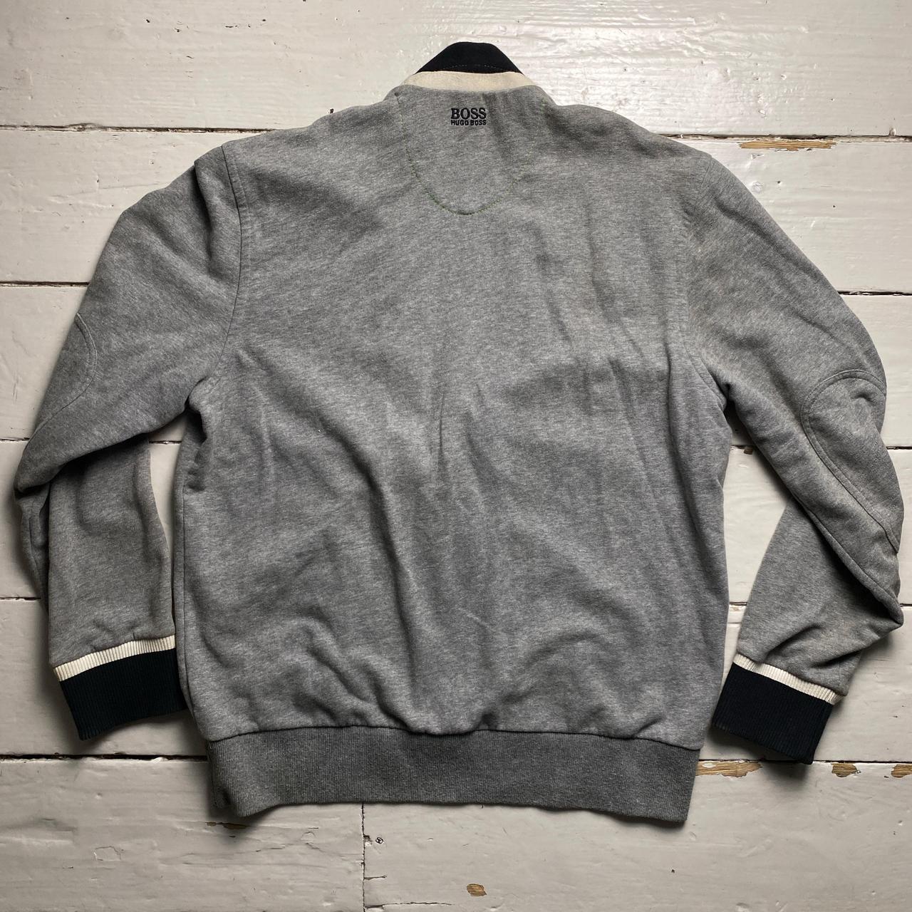 Hugo Boss Grey Cardigan Jumper