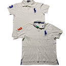 Polo Ralph Lauren White and Blue Polo Shirt No (2XL)