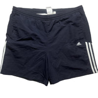 Adidas Navy and White Shell Shorts (XL)