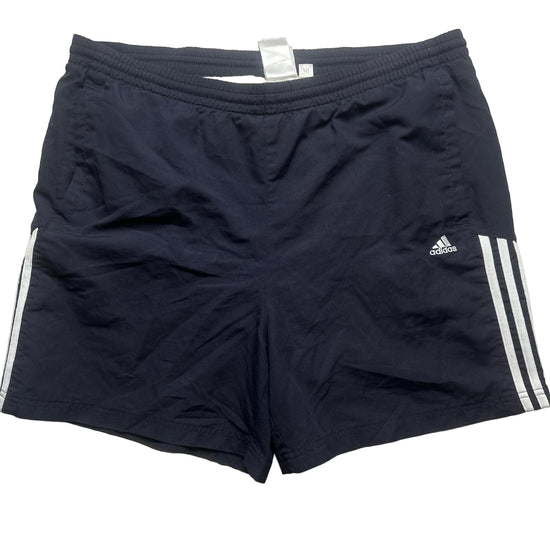 Adidas Navy and White Shell Shorts (XL)