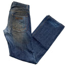 Moschino Jeans Vintage Baggy Navy Distressed Denim (34W)