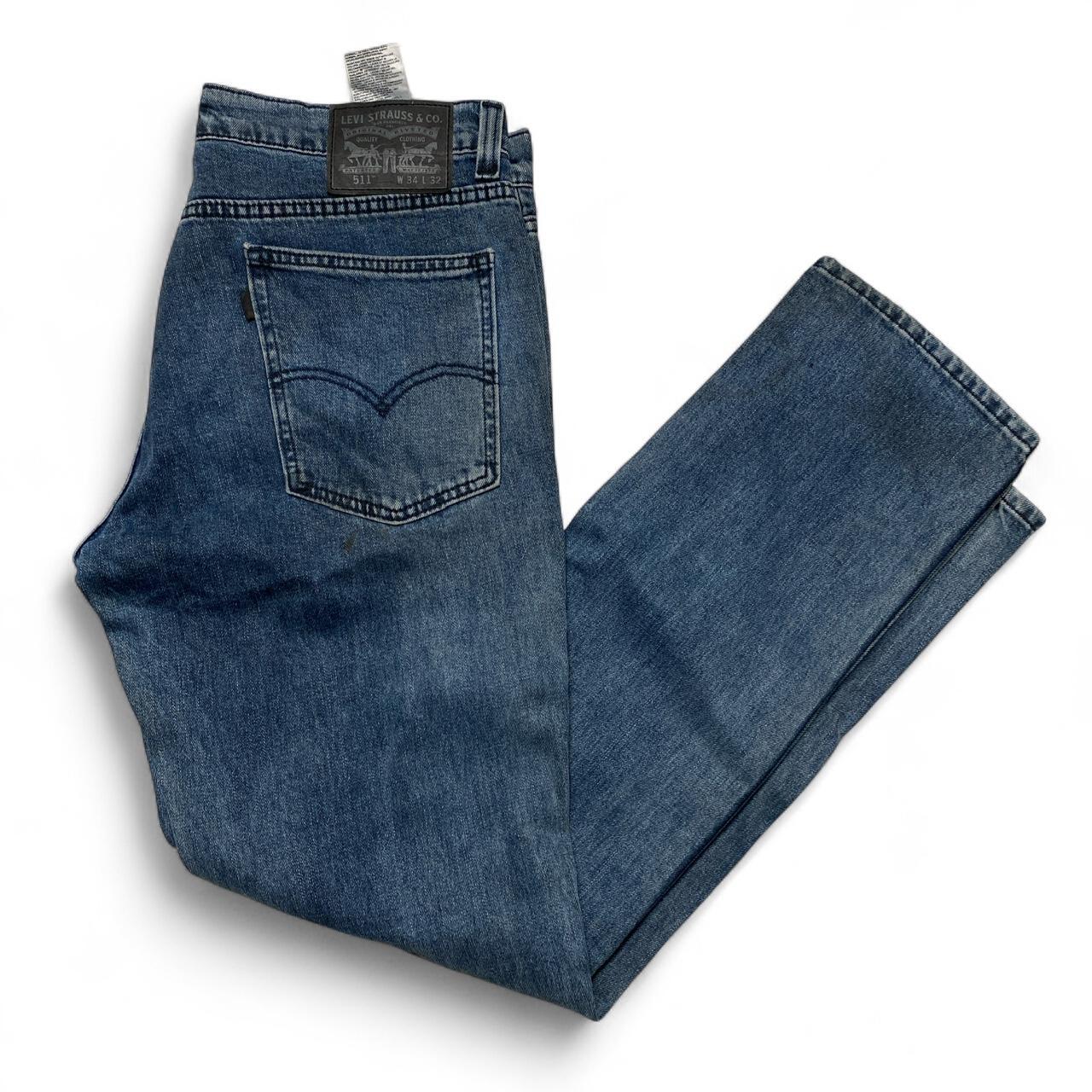 Levis 511 Navy Blue Slim Jeans (34W)