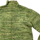 French Connection Vintage Green and Brown Knitted Jumper (XL)