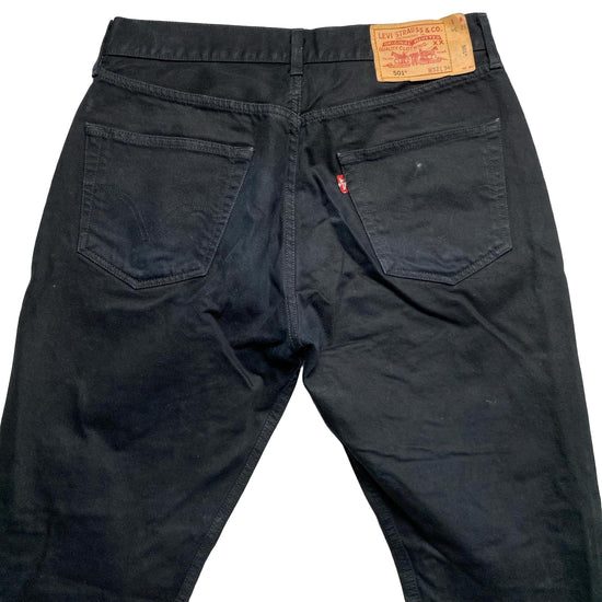Levis 501 Vintage Black Baggy Jeans (32W)