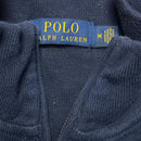 Polo Ralph Lauren Navy and Red Pony Quarter Zip Jumper (M)