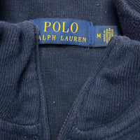 Polo Ralph Lauren Navy and Red Pony Quarter Zip Jumper (M)