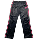Adidas Chile Black and Pink Womens Trackpant Bottoms (L)