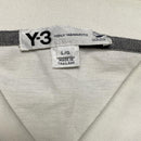 Y-3 Adidas Yohji Yamamoto White and Grey Polo (L)