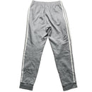Adidas Grey and White Stripe Joggers (M)