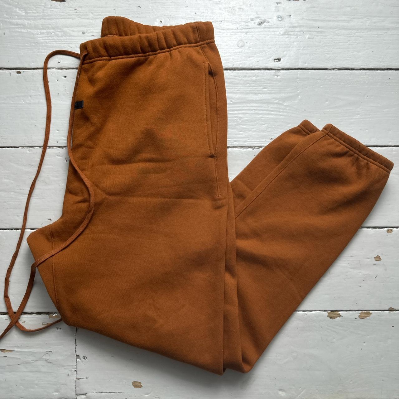 Fear Of God Essentials Brown Orange Baggy Joggers