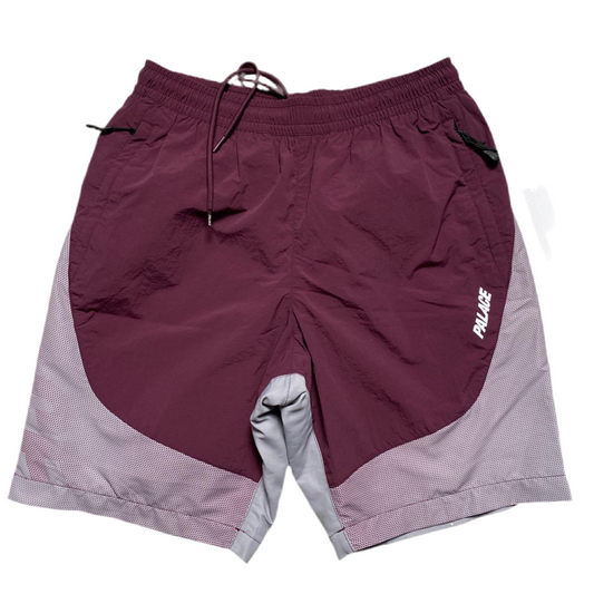 Palace Fade Shell Nylon Shorts Purple and Grey (L)