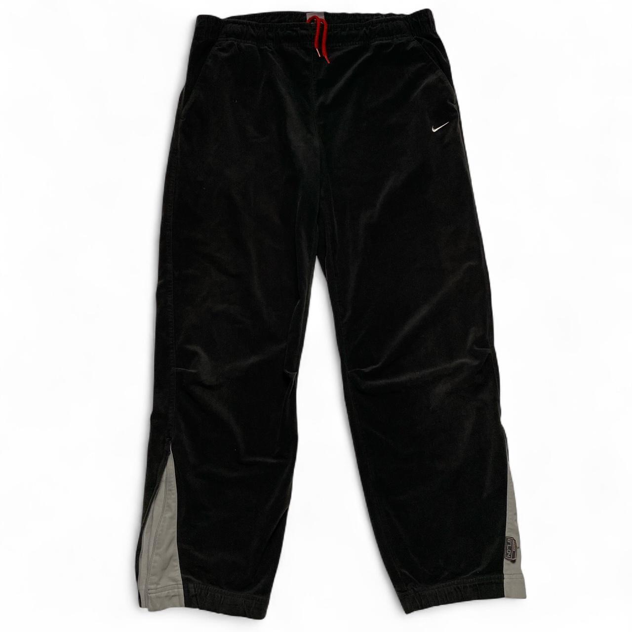 Nike 8704 Air Max Velour Vintage Y2K Black and Grey Swoosh Full Tracksuit (L)