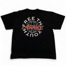 Free The Youth Awake NY Black White and Red T Shirt (XL)