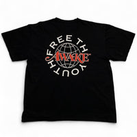 Free The Youth Awake NY Black White and Red T Shirt (XL)