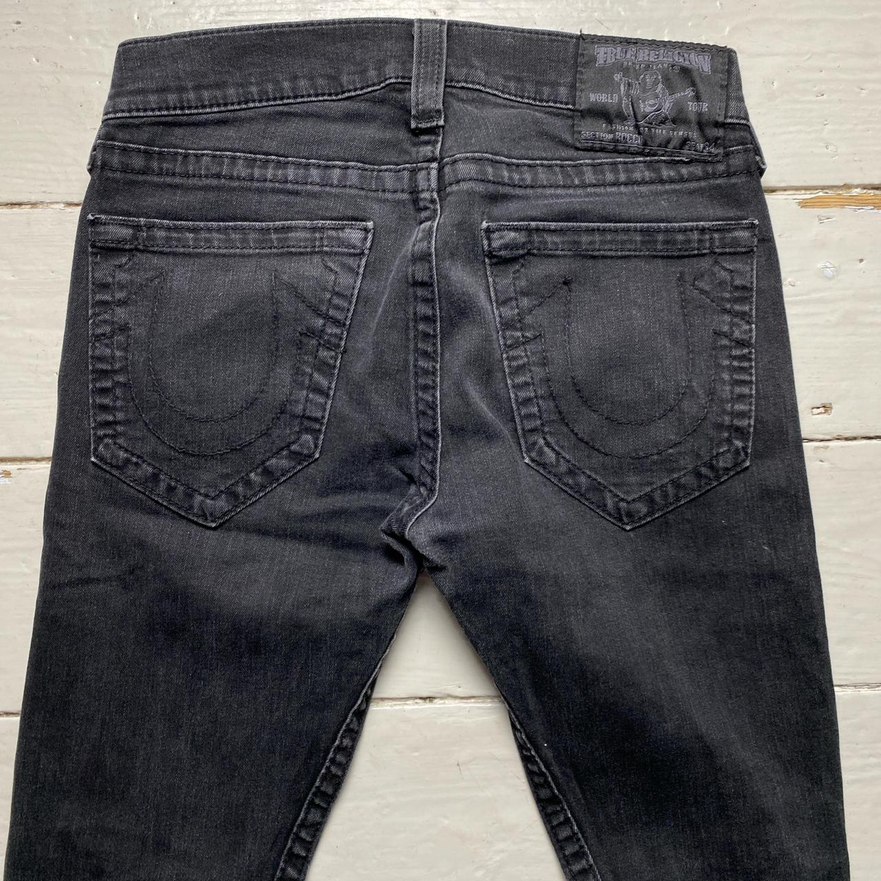 True Religion Black Rocco Slim Jeans