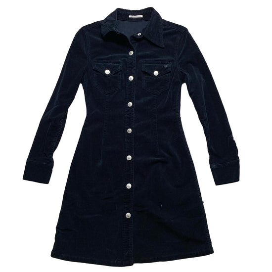 Adriano Goldschmied Alexa Chung Corduroy Buttom Up Dress Shirt (XS)