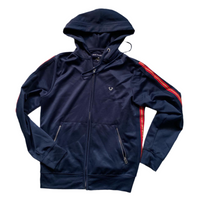 True Religion Navy and Red Hoodie (XL)