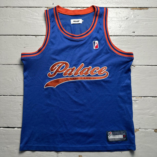 Palace MVP Basketball Jersey Vest Blue and Orange