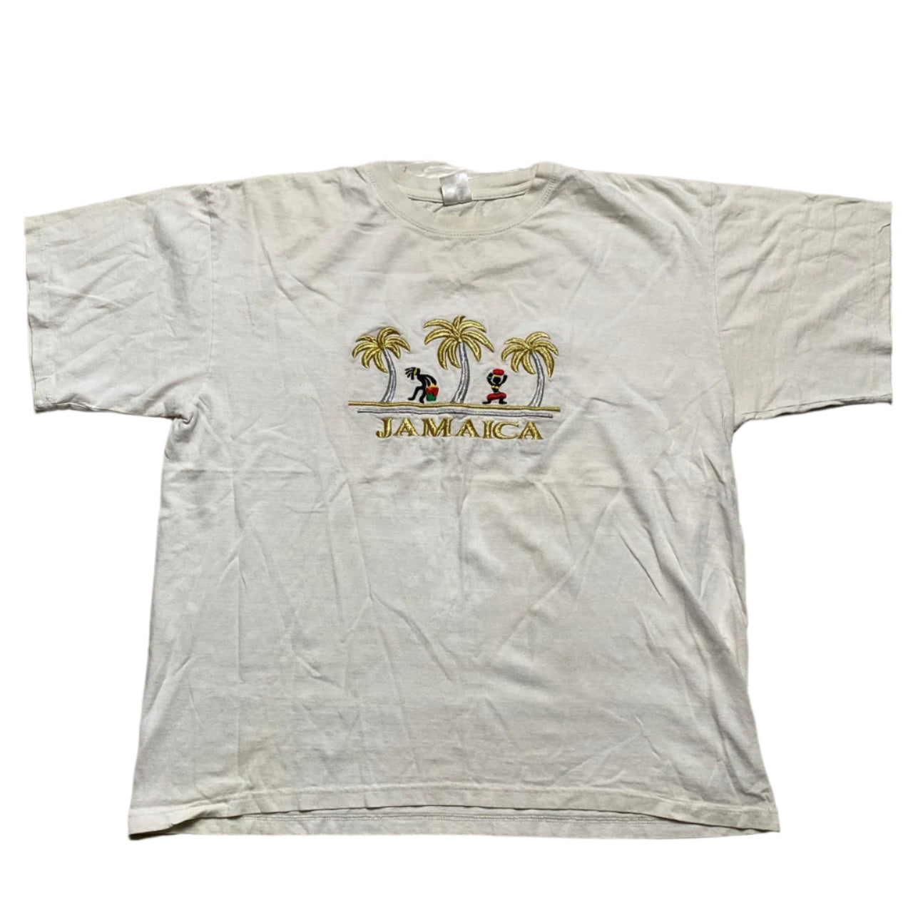 Jamaica Vintage White T Shirt (2XL)
