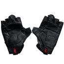 Nike Vintage Black and Red Finger less Leather Biking Climbing Gloves
