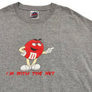 M&M's I'm With The Nut Vintage 90’s Y2K Grey T Shirt (XL)