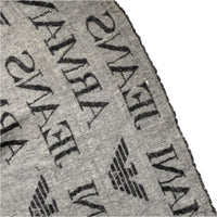 Armani Jeans Vintage Wool Scarf Two Tone Grey