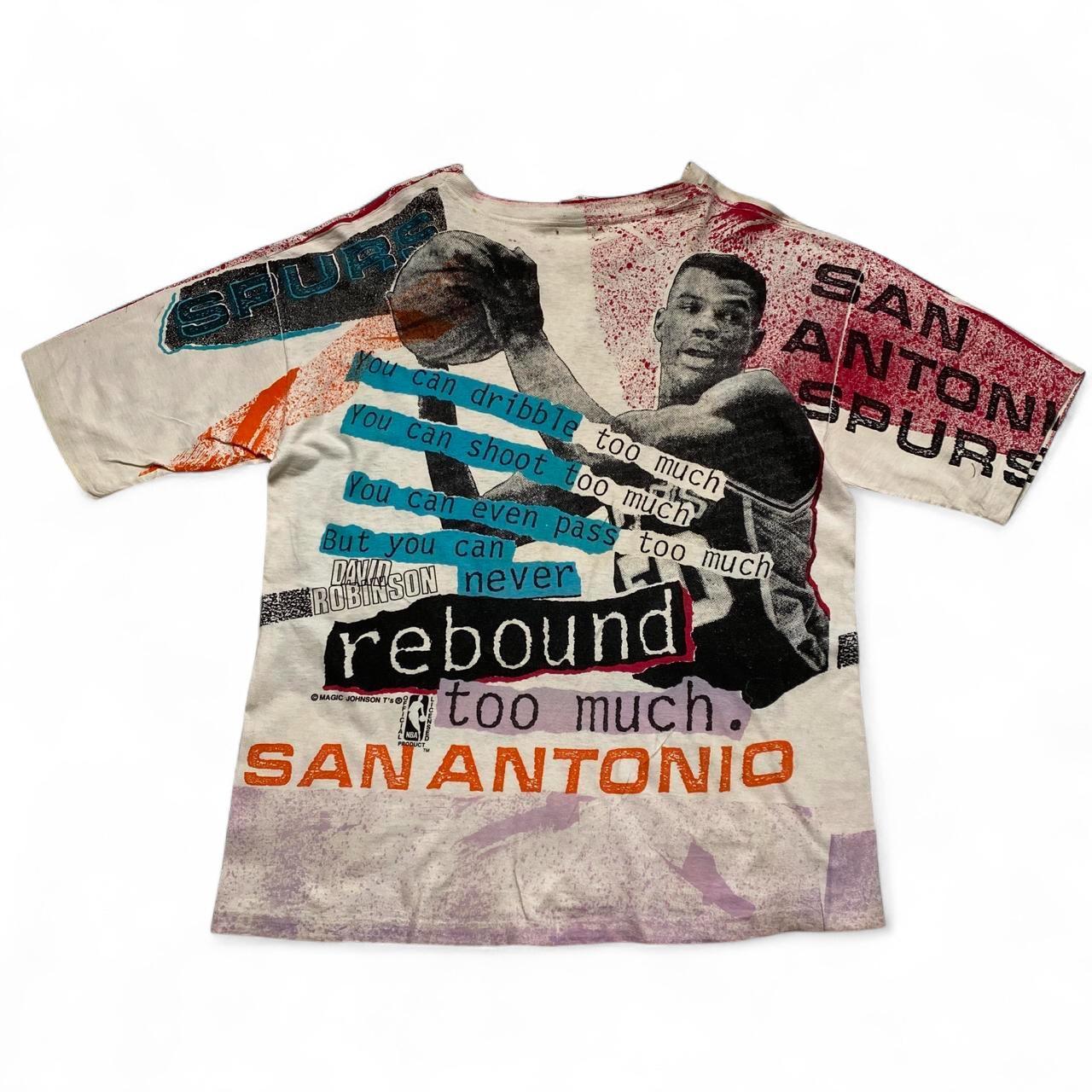 San Antonio Spurs David Robinson NBA Vintage 90’s Basketball Graphic T Shirt (L)