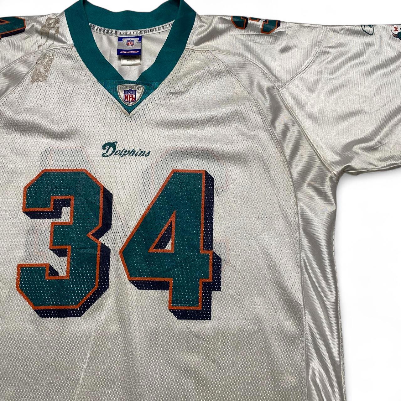 Reebok Miami Dolphins Vintage R Williams 34 White NFL Jersey (XL)