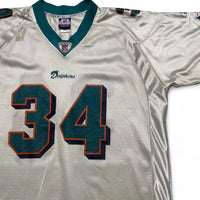 Reebok Miami Dolphins Vintage R Williams 34 White NFL Jersey (XL)