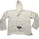 Hardrock Cafe 80’s Baja Rasta Cancun Vintage Towelling White Hoodie (L)