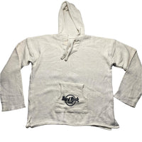 Hardrock Cafe 80’s Baja Rasta Cancun Vintage Towelling White Hoodie (L)