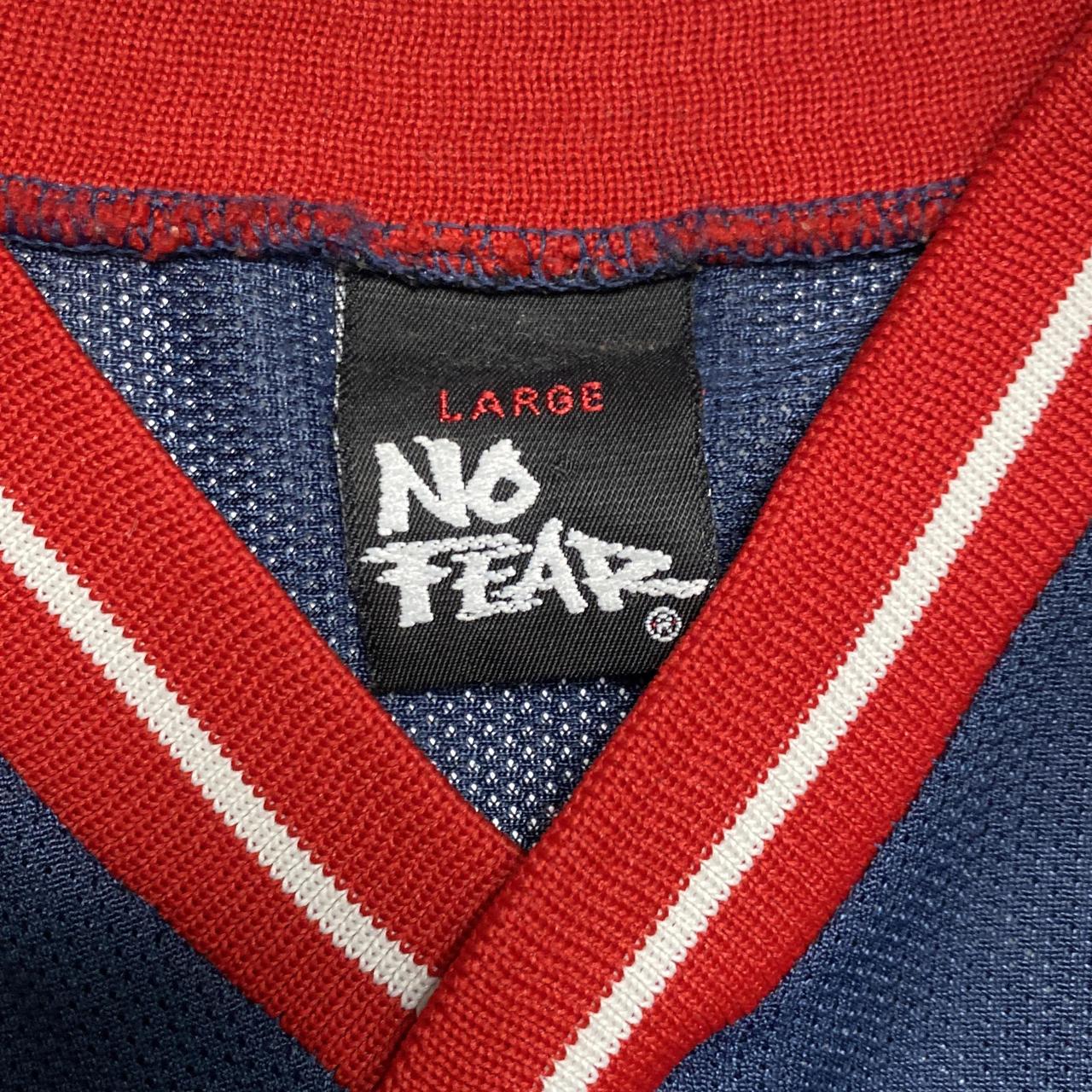 No Fear Vintage y2k Navy Red and White Jersey (L)
