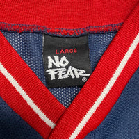 No Fear Vintage y2k Navy Red and White Jersey (L)