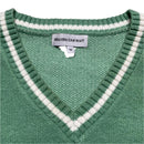 Heaven Can Wait Cropped Mint Green and White Reaper V Neck Jumper (M)