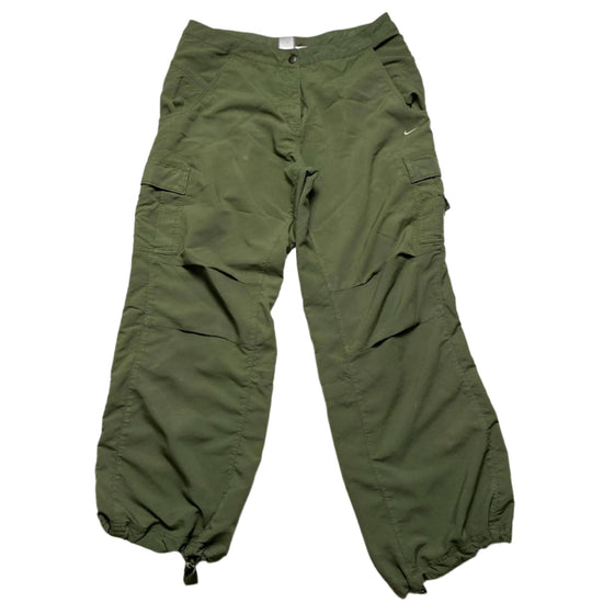 Nike Khaki Green and Pink Swoosh Baggy Womens Cargo Snopant Trousers (12)